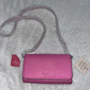 Kate Spade Pink Leather Crossbody Bag
